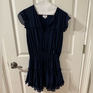 MISA Los Angeles Navy Blue Dress